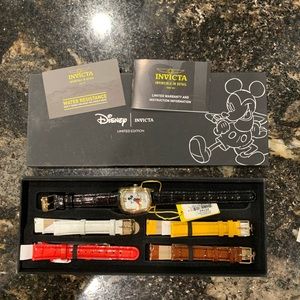NWT Mickey Mouse Invicta Watch and bands